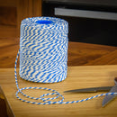 Rayon No 5 Blue & White Butchers String/Twine  Size in 260m (500g). From £7.49 per Spool