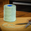 Rayon No 5 Green & White Butchers String/Twine 260m (500g)