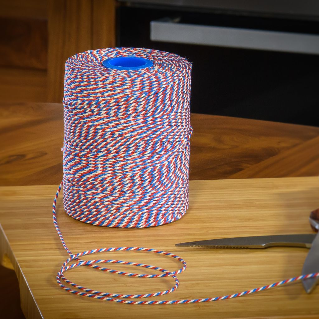 Rayon No 5 Red, White & Blue Butchers String/Twine 260m (500g)