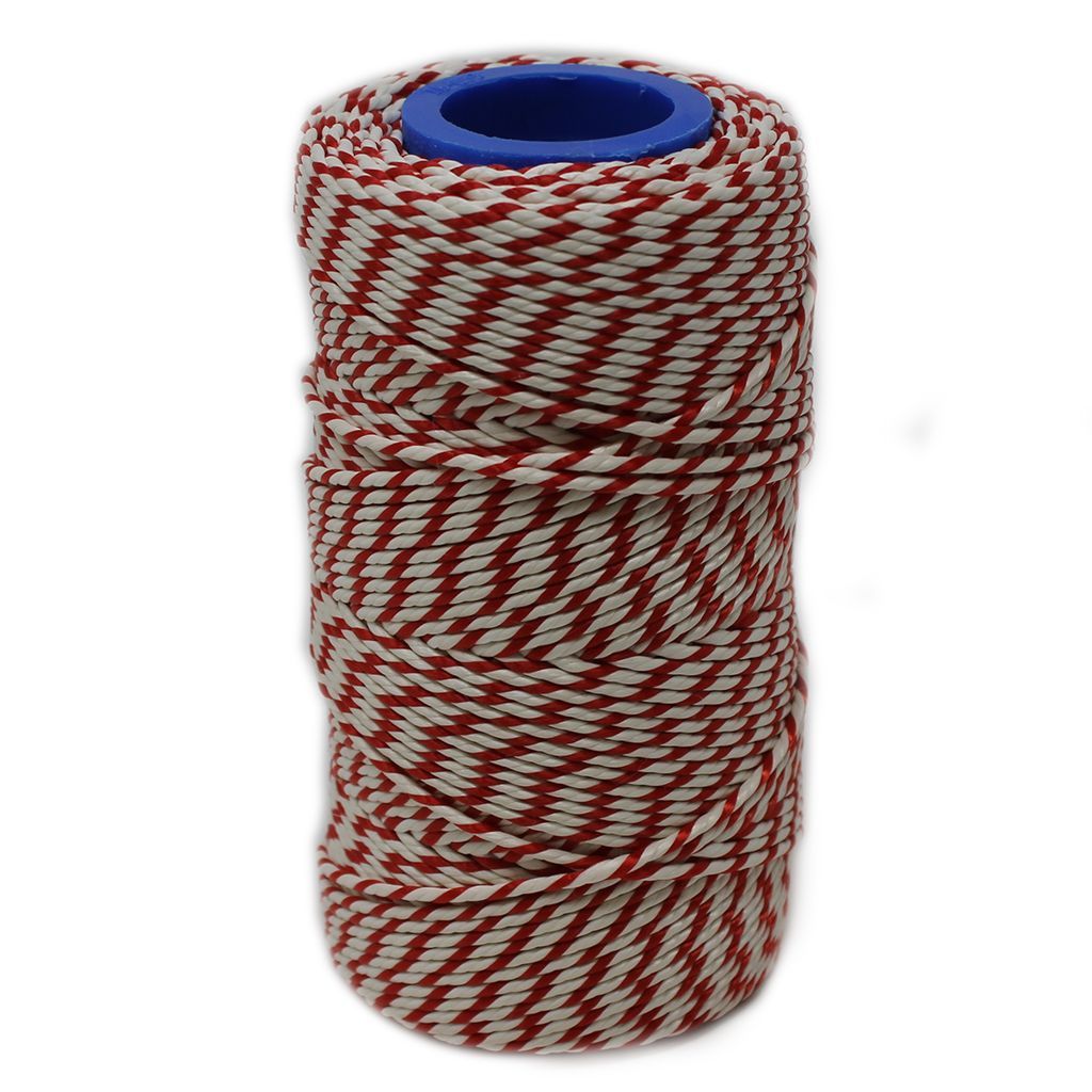 Rayon No 5 Red & White Butchers String/Twine 100m (190g)