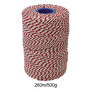 Rayon No 5 Red & White Butchers String/Twine 260m (500g)