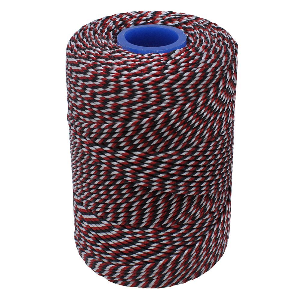 Polyester Red, Black & White Butchers String/Twine 100m (225g)