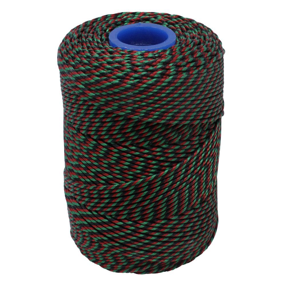 Polyester Red, Green & Black Butchers String/Twine 200m (425g)