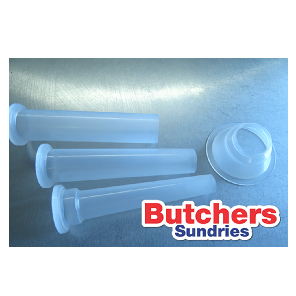Set of 3 Sausage Stuffing Nozzle Attachment Kit Size 5 Butchers