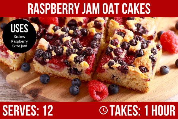 Raspberry Jam Oat Bars: Recipe