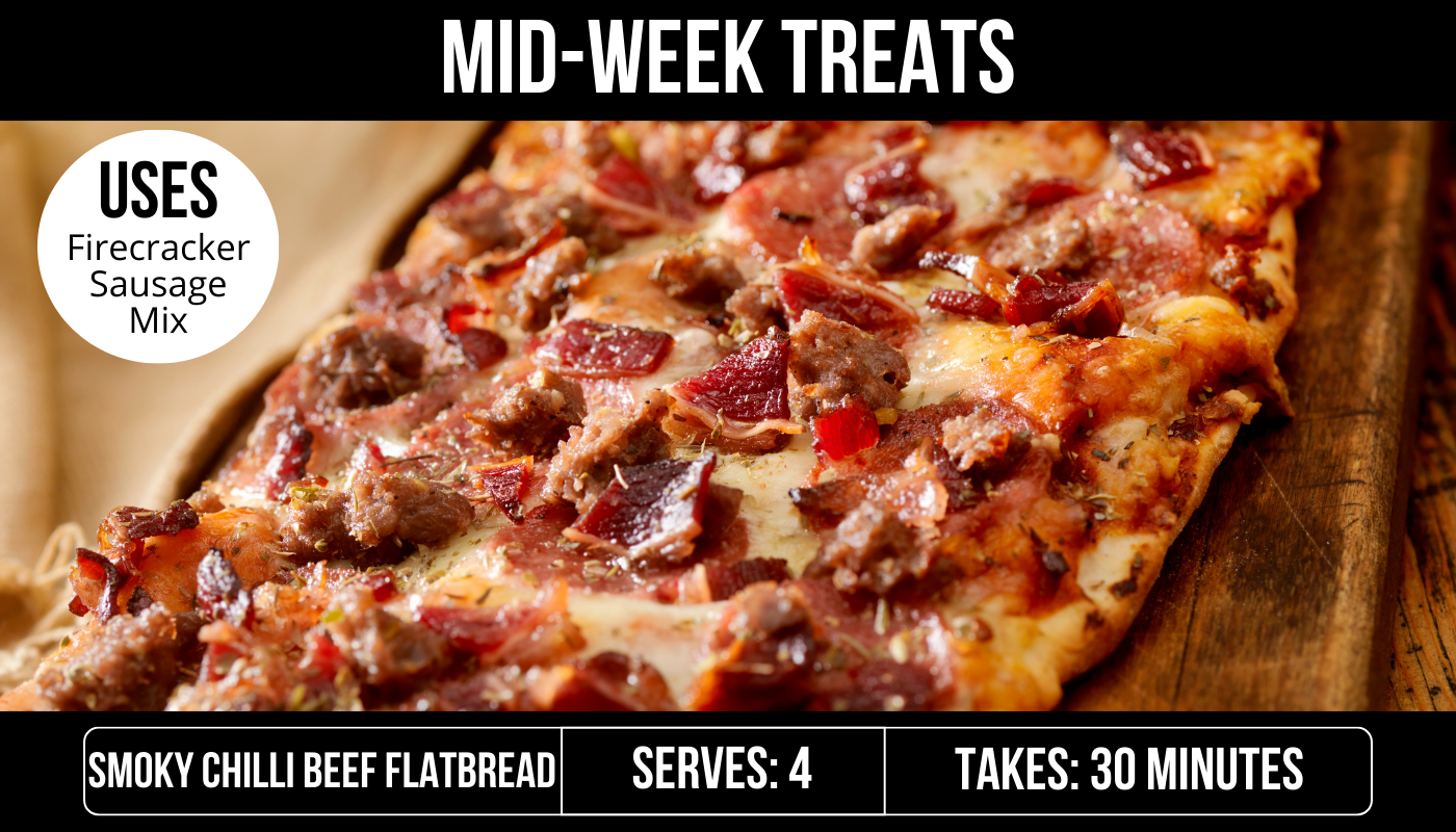 Smoky Chilli Beef Flatbreads: Recipe