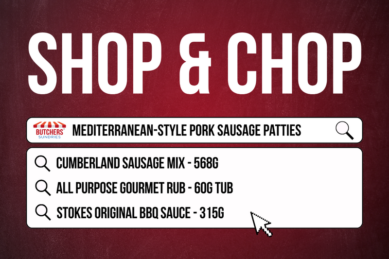 Easy Mediterranean Pork Sausage Patties | Shop & Chop #1