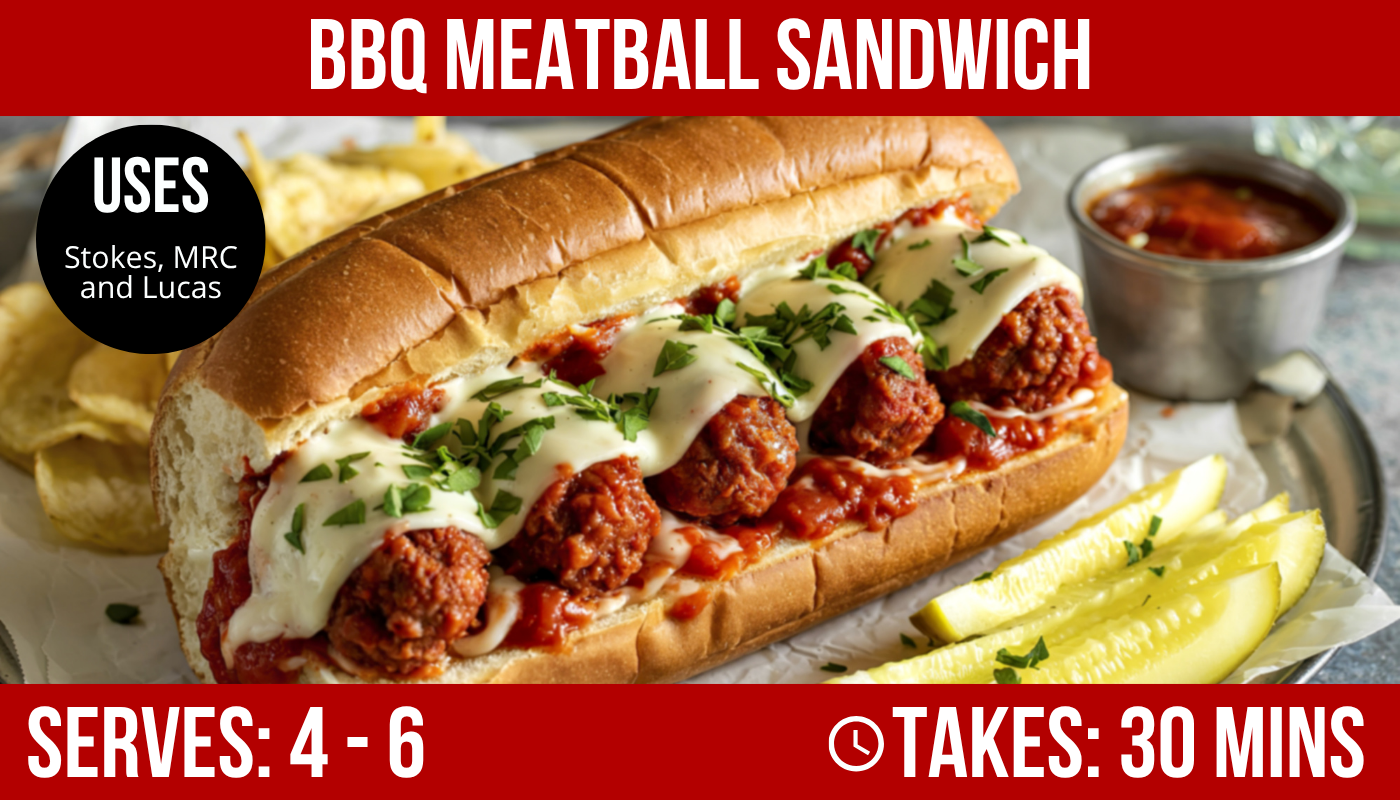 BBQ Meatball Sandwich: Recipe