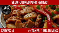 Slow Cooked Pork Fajitas: Recipe