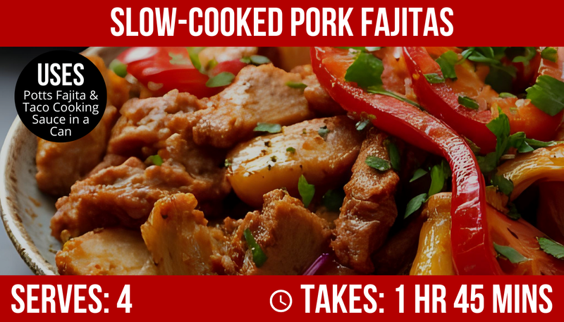 Slow Cooked Pork Fajitas: Recipe