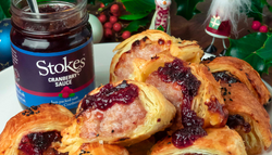 Brie and Cranberry Sausage Rolls