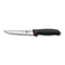 Dual Grip Boning Knife 15cm Straight Blade (Black)