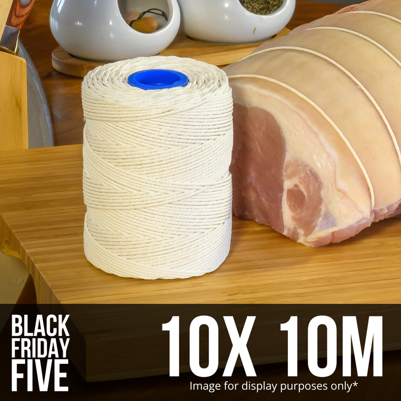 No.5 White Butchers String/Twine – 10m Bundle of 10