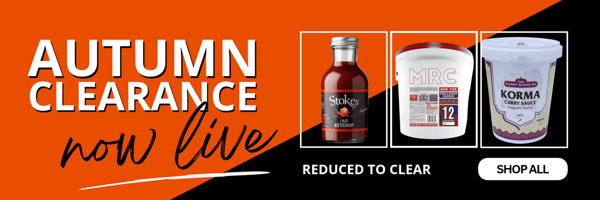 Autumn Clearance Now Live Website Graphic