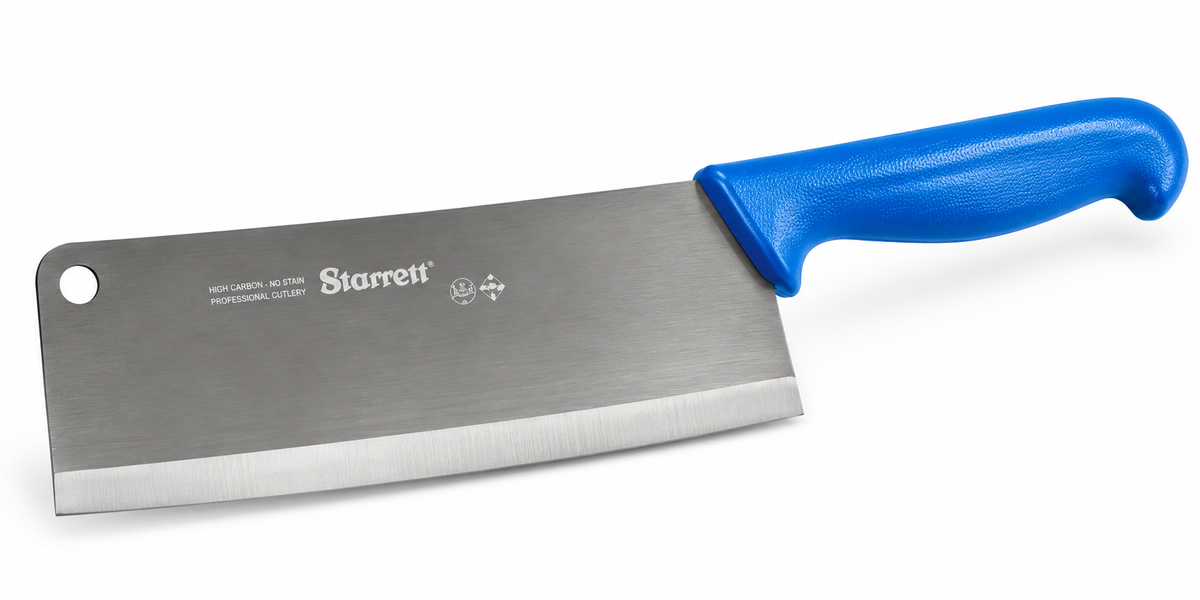 BKL509-8 Starrett Cleaver Wide Rectangular 8" (200mm) Blue Handle