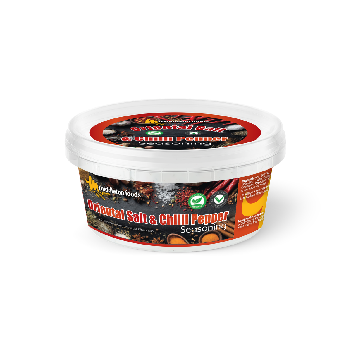 Oriental Salt & Chilli Pepper 110g Pots