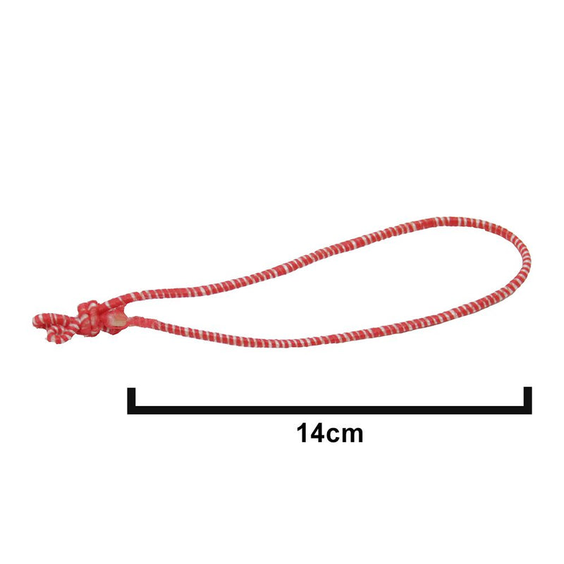 14cm Poultry Loops Red/White Elasticated Polyester Meat Ties. From £35.50 per 5000