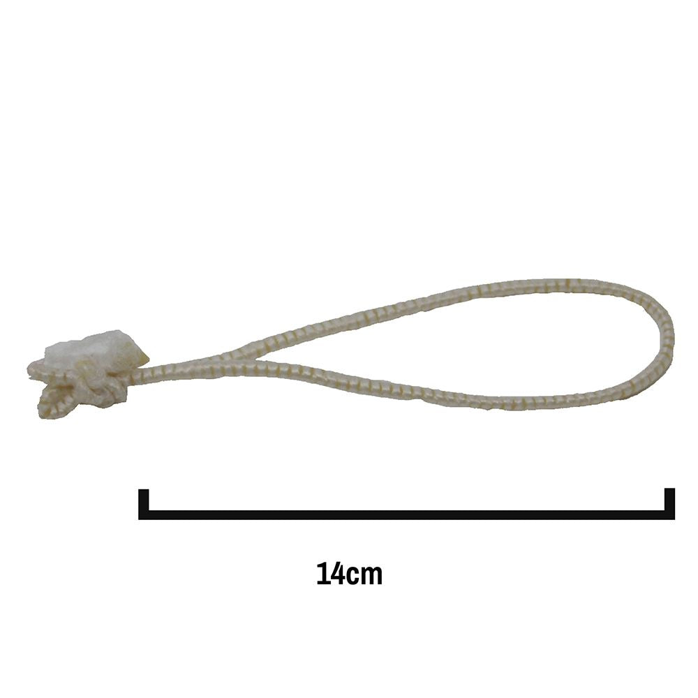 14cm White Elasticated Cotton Meat Ties/Poultry Loops (5,000 Per Bag)