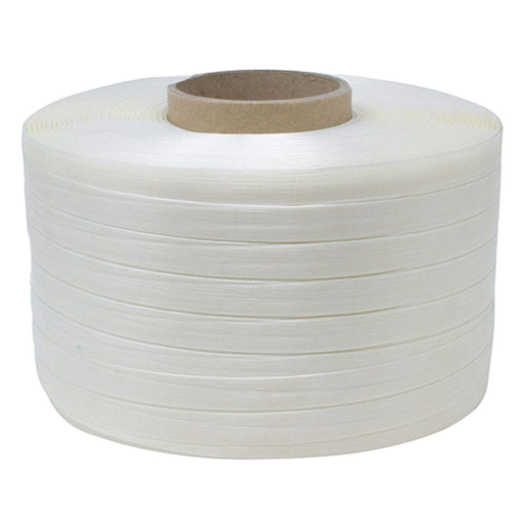 16mm x 250m White Baling Strap/Tape 250m/reel