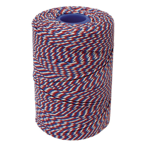 Rayon No 5 Red, White & Blue Butchers String/Twine Size in 260m