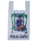 Better by tradition degradable butchers white vest carrier bag flaylay.