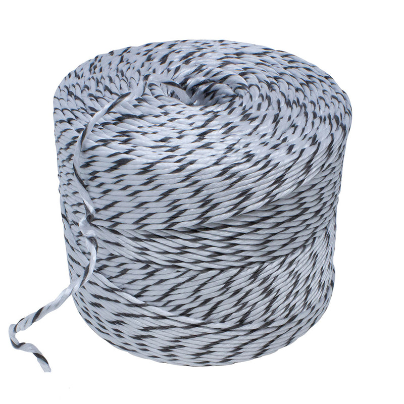 3.5mm Black and White Baling Twine/Rope - 2.5kg Spool