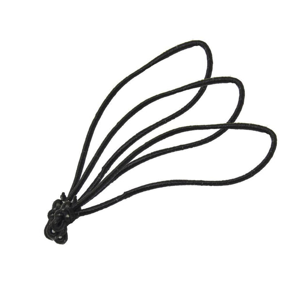 5.5cm Poultry Loops Black/White Elasticated Polyester Meat Ties. From £21.50 per 5000