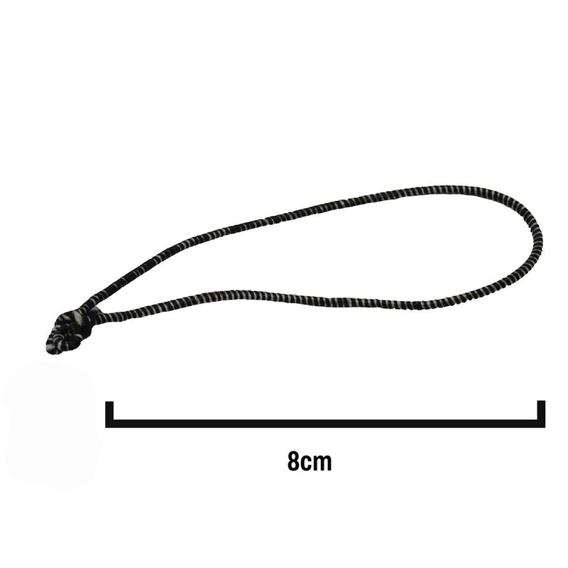 8cm Poultry Loops Black/White Elasticated Polyester Meat Ties. From £25.50 per 5000