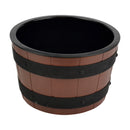 3.9L Barrel Bowl Set with Plain Melamine Insert