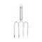 Oval Handled Professional Stainless Steel Meat Lifter