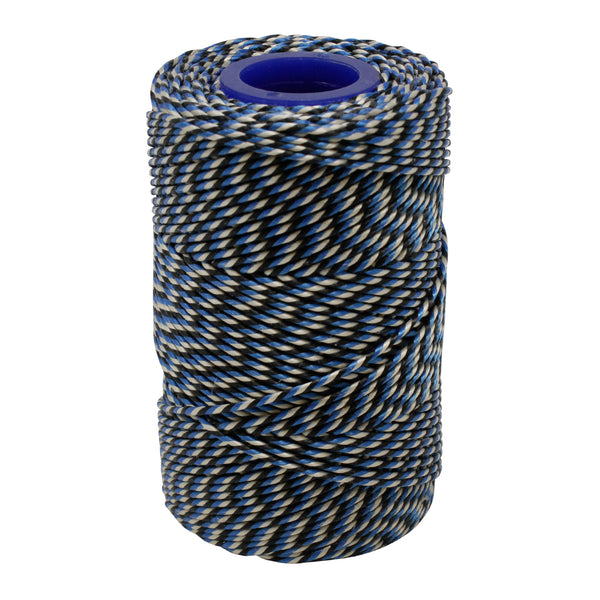 Polyester Blue, Black & White Butchers String/Twine  Size in 100m (225g)