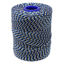 Polyester Blue, Black & White Butchers String/Twine  Size in 200m (425g). From £7.16 per Spool