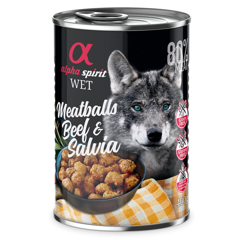 Beef with Sage Canned Meatballs for Dogs (6 x 400g)