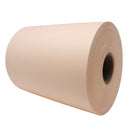 Side view of a large butchers peach paper roll.