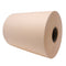 Side view of a large peach paper roll.