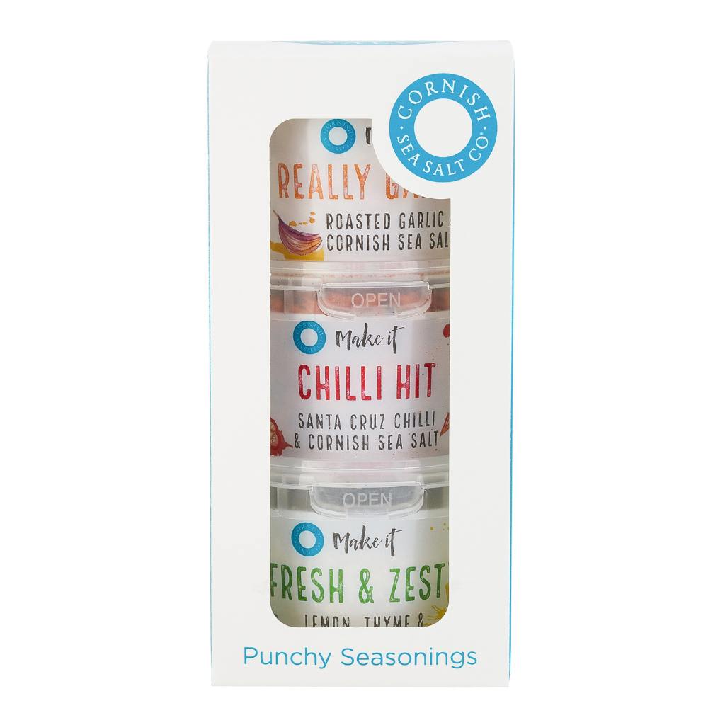Cornish Sea Salt - Punchy Seasonings Combi Set