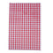 Individual red gingham duplex sheet.