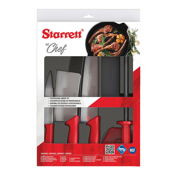 6-Piece Chef Knife Set (Red)