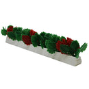 Red & Green Leaf Garnish White Base 12/Box