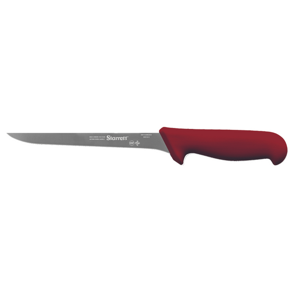Boning Knife 8" (200mm) Narrow Straight (Red)