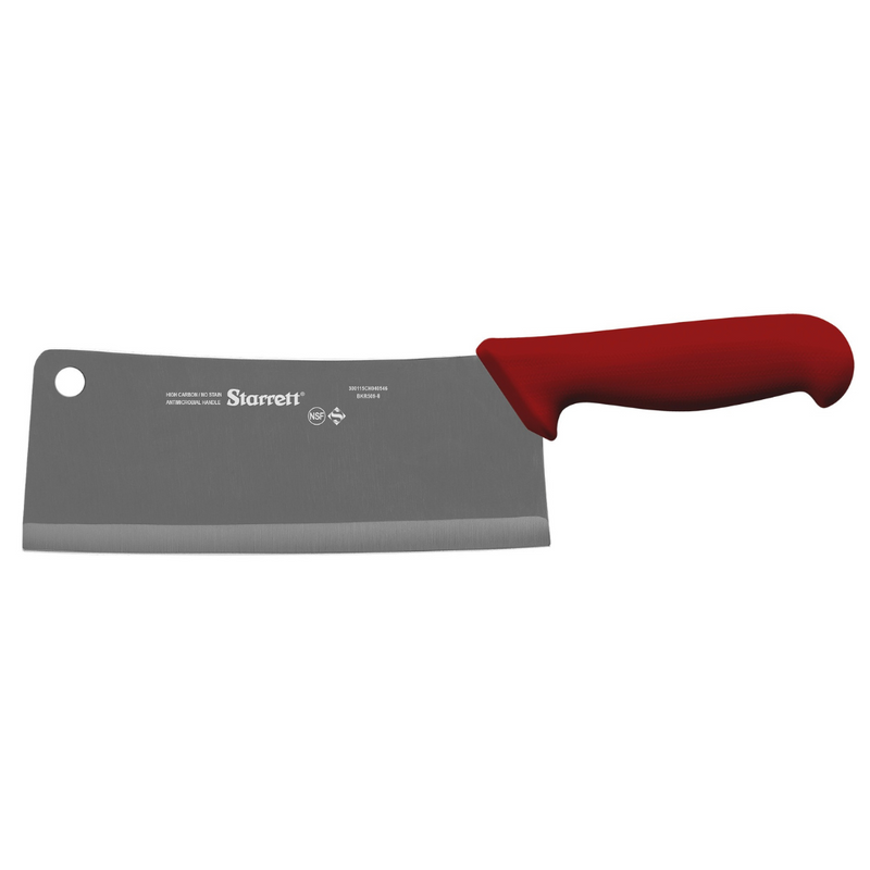 Meat Cleaver (200mm) Wide Rectangular 8” (Red)