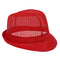 Red Nylon Trilby Hat - Large