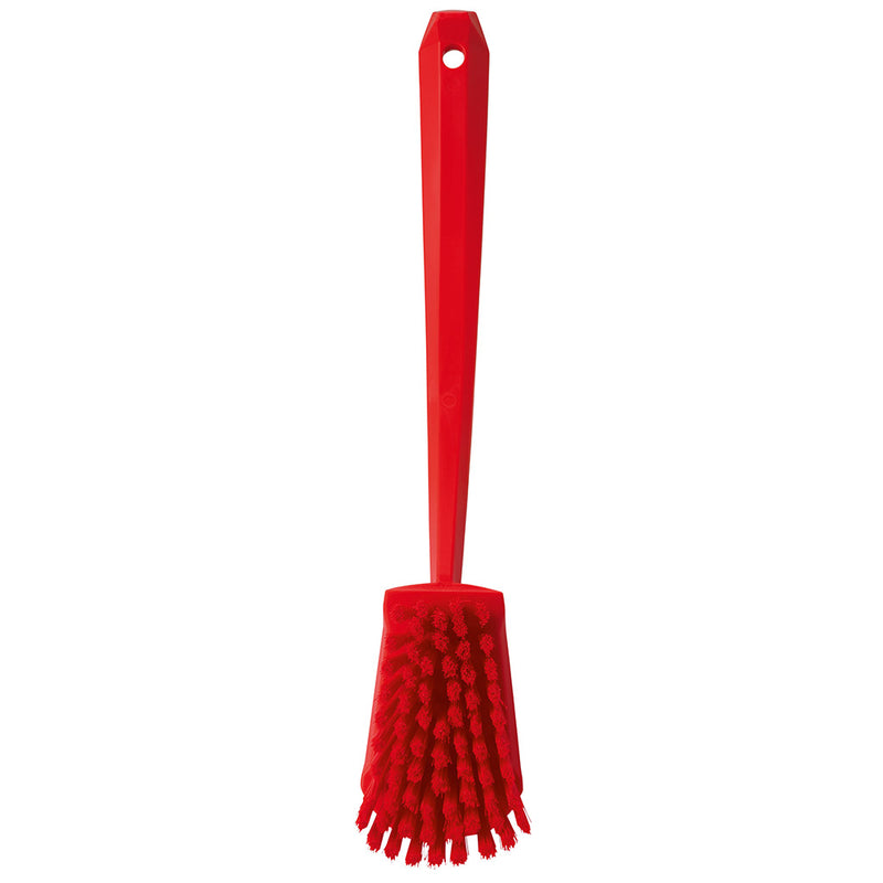 Red Washing/ Utility Brush - Long Handle