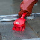 Red Washing/ Utility Brush - Short Handle