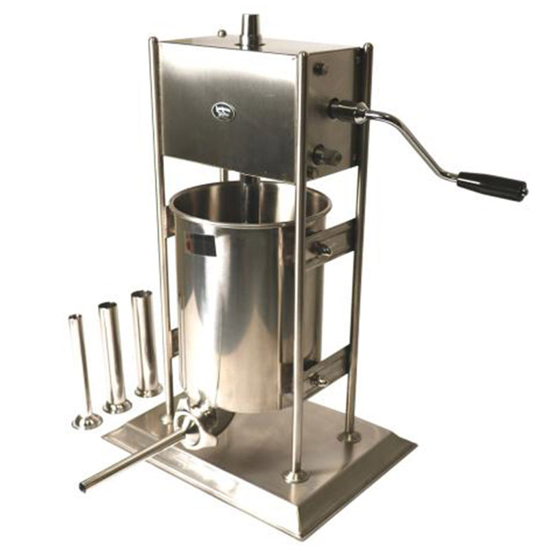 10L Vertical Sausage Stuffer - Stainless Steel