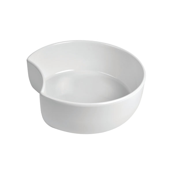 5L Crescent Dish 300 x 278 x 100mm - White Melamine