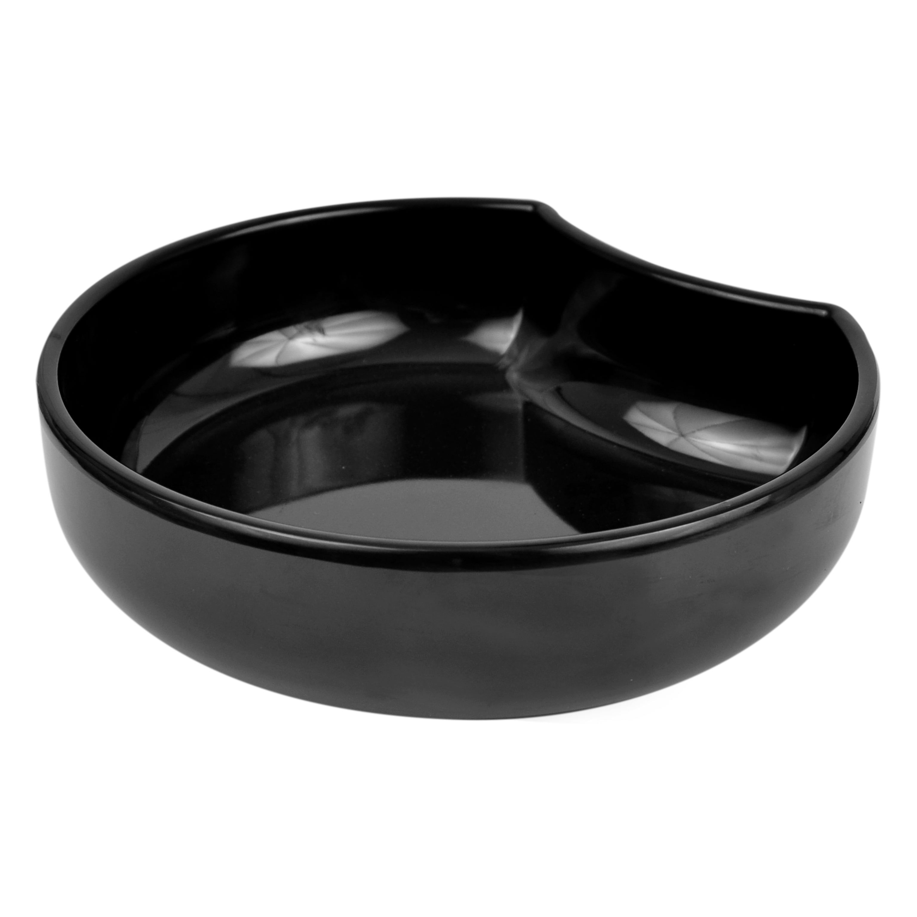 1.4L Crescent Dish 225 x 208 x 60mm - Black Melamine