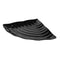 Curved Wavy Platter 270 x 374 x 38mm - Black Melamine