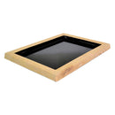 280 x 210 x 21mm Tray - Wood & Black Melamine