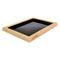 280 x 210 x 21mm Tray - Wood & Black Melamine